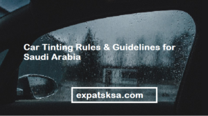 car tinting rules saudi arabia