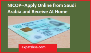 nicop pakistan cnic apply online from saudi arabia