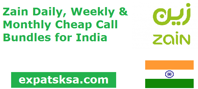 Zain Cheap Call Packages for India